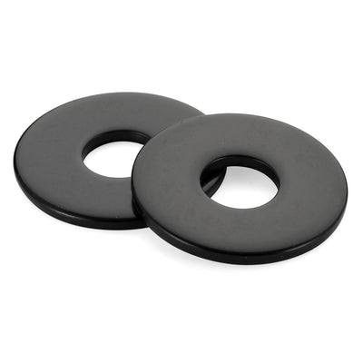 M8 x 23.5mm OD Flat Fender Washers, 304 Stainless Steel Black Finish, 50 PCS