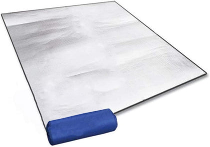 Camping Mat Insulated Sleeping Pad 78.7" x 59" Tent Floor Thermal Blanket | Reflecting Heat keep sleeping warm