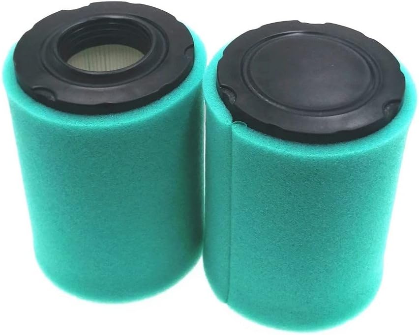 2 Pack 796031 Air Filter Replace for BS 992376 590825 591334 594201 OEM Air Cleaner Cartridge with 797704 Pre Filter Fits Lawn Mower Air Cleaner Element