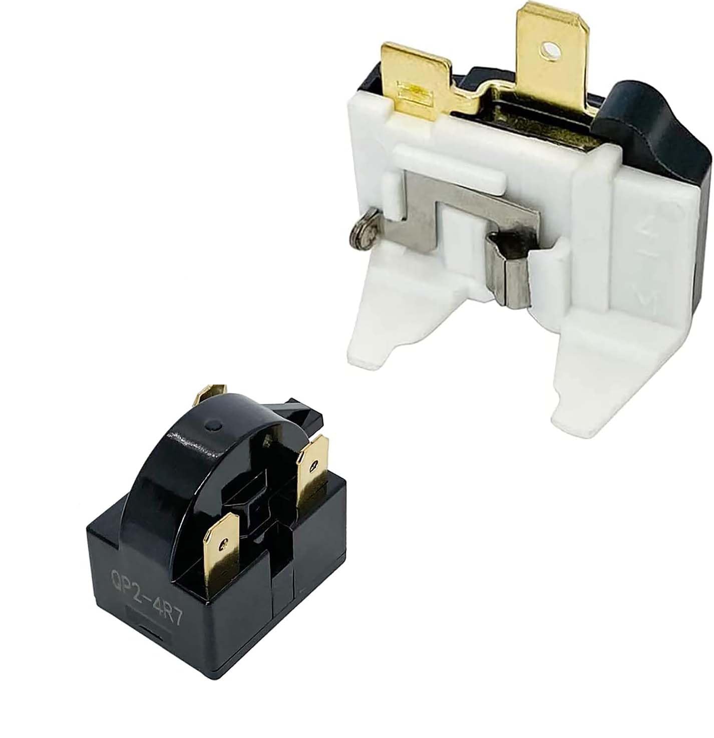 QP2-4R7 4.7 Ohm 3-Pin PTC Starter/Start Relay and Overload Kit Compatible with Mini Fridges Beverage & Wine Beer