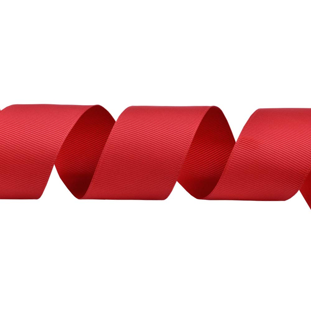 Red Grosgrain Ribbon, 1-1/2 Inch Continuous 25 Yards