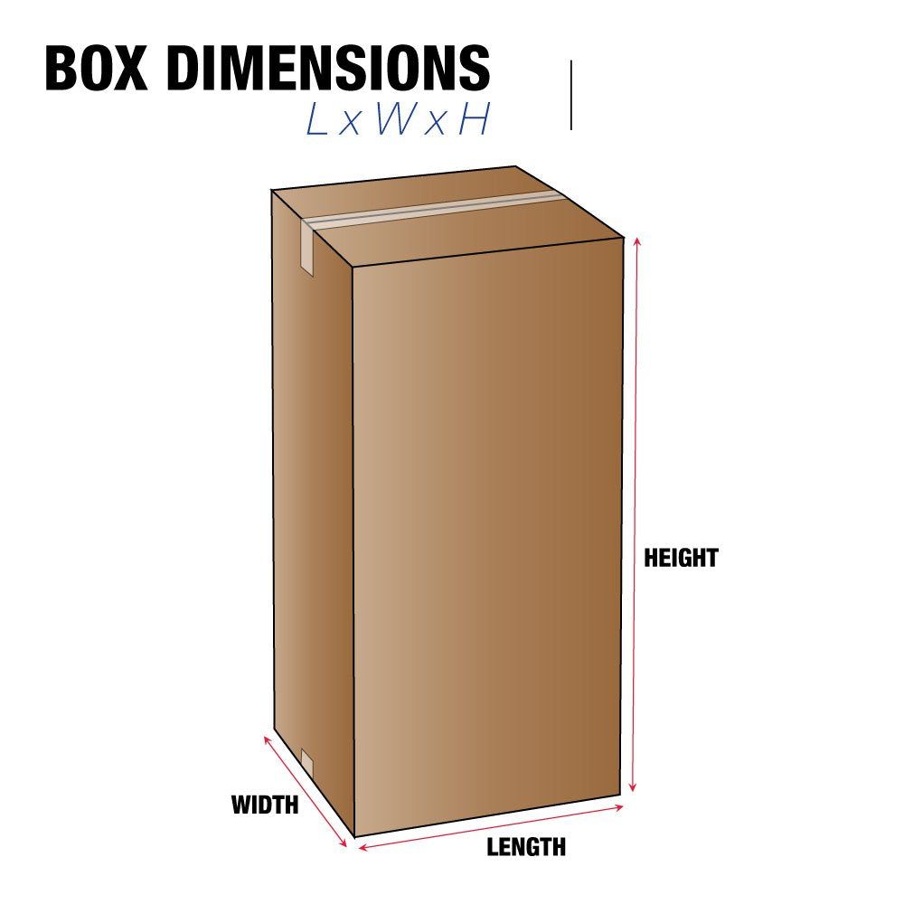 BOX USA Shipping Boxes Medium 14"L x 14"W x 24"H 15-Pack, Cardboard Box for Shipping, Moving, Mailing, Packing