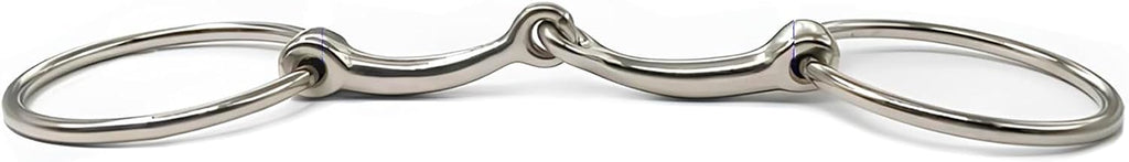 Loose Ring Snaffle Bit for Horses, Iron Training Bit, Direct Pressure for Young, Green or Sensitive Horses, Western