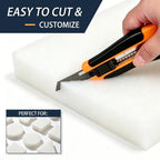 Upholstery Foam Pad, 72x24x3in Cushion Replacement for Couch