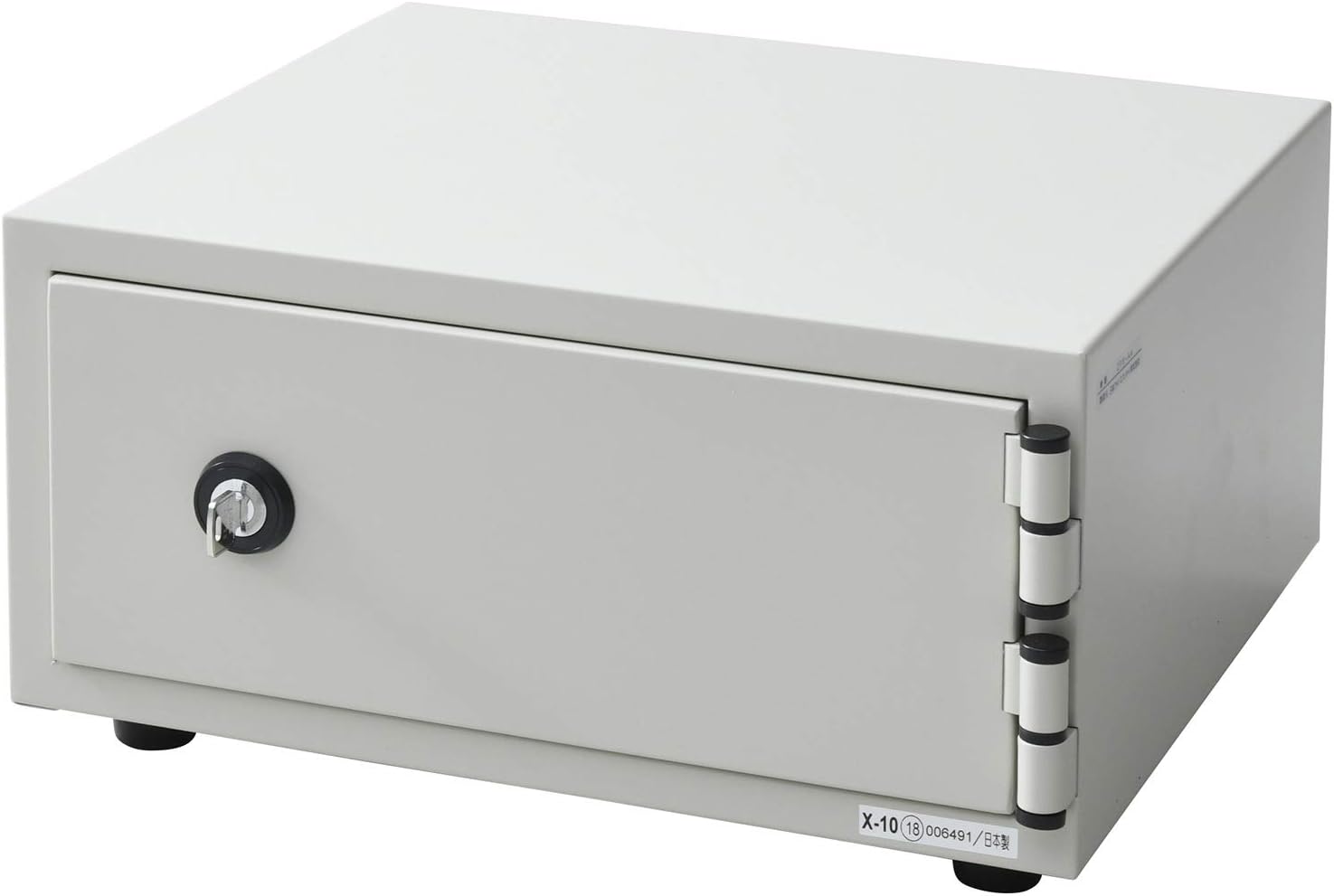 Nippon ISK CPX-A4 Safe for Home, Made in Japan, Fireproof Performance, A4 File Storage, One Key Type, Ivory, Width