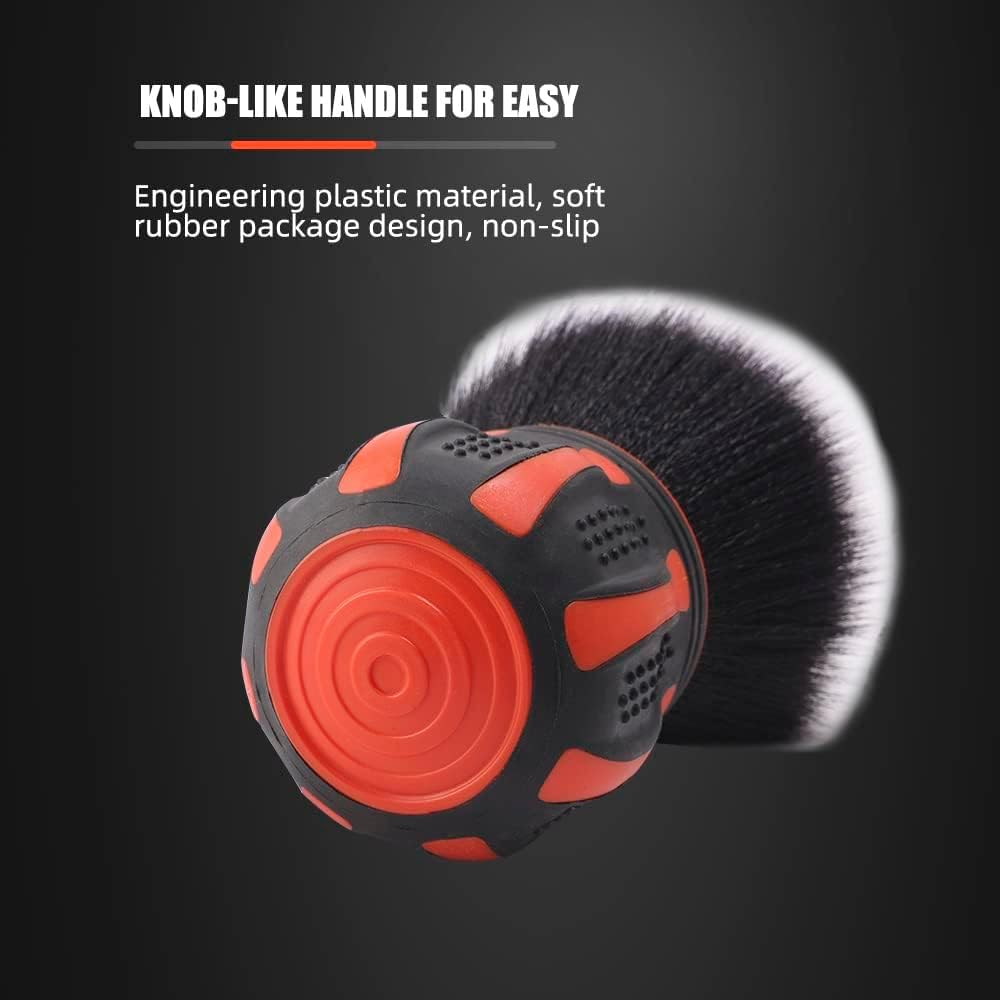Ultra Soft Detailing Brush, Car Detail Brush, Orange Handle XL Synthetic Brush - Ultra Soft Bristles, Comes with