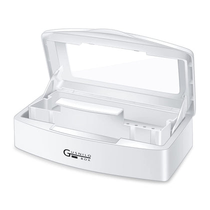 Sanitizing Tray - Disinfectant Container Nail Tool Sterilizer Box Plastic Sanitizing Box for Nail Tools, Hair