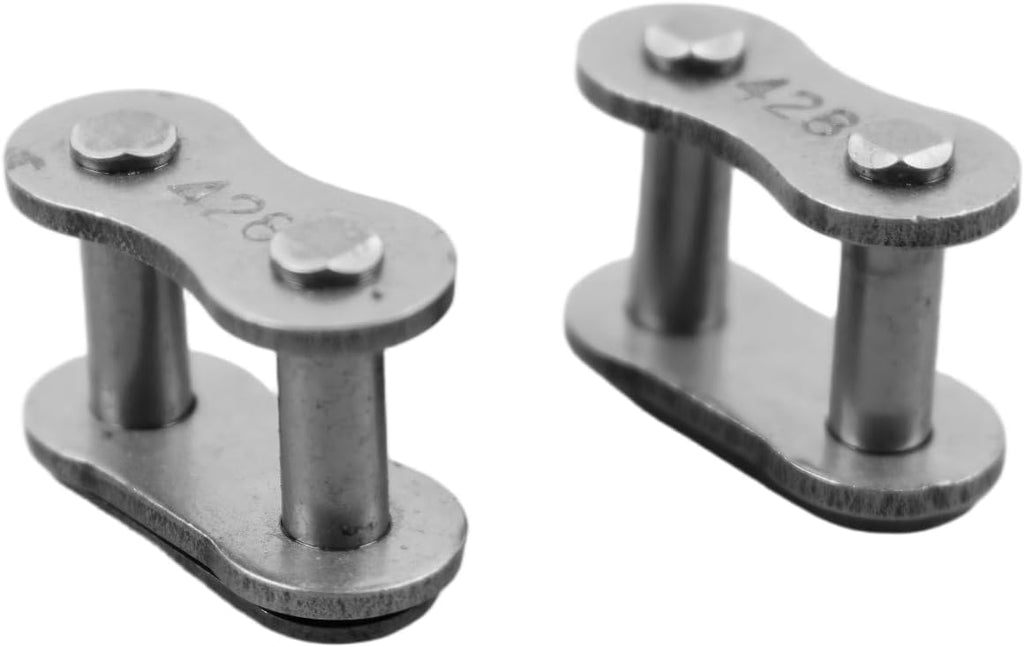 Sliding Gate Chain Connecting Links, #41 & #428 Roller Chain Connector for Chain-Driven Sliding Gate Openers, Replacement & Extension (#428)