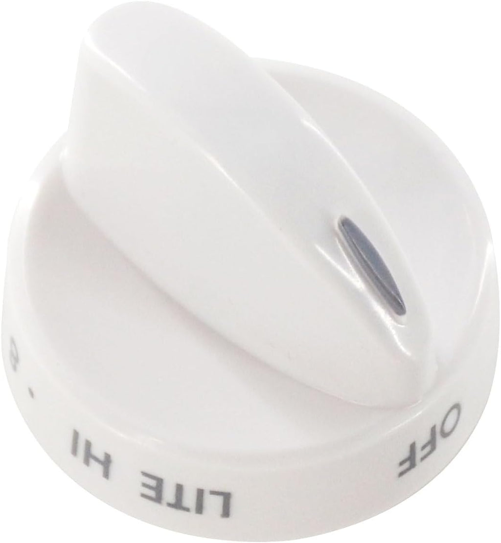 316442512 Stove Knob White Gas Oven Range Control Assembly (1PACK) | Compatible with Frigidaire, Kenmore, Sears Burner