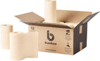100% Bamboo Unbleached Kitchen Rolls | Pack of 12 Rolls (2-Ply) | FSC Certified | Multipurpose, Plastic-Free