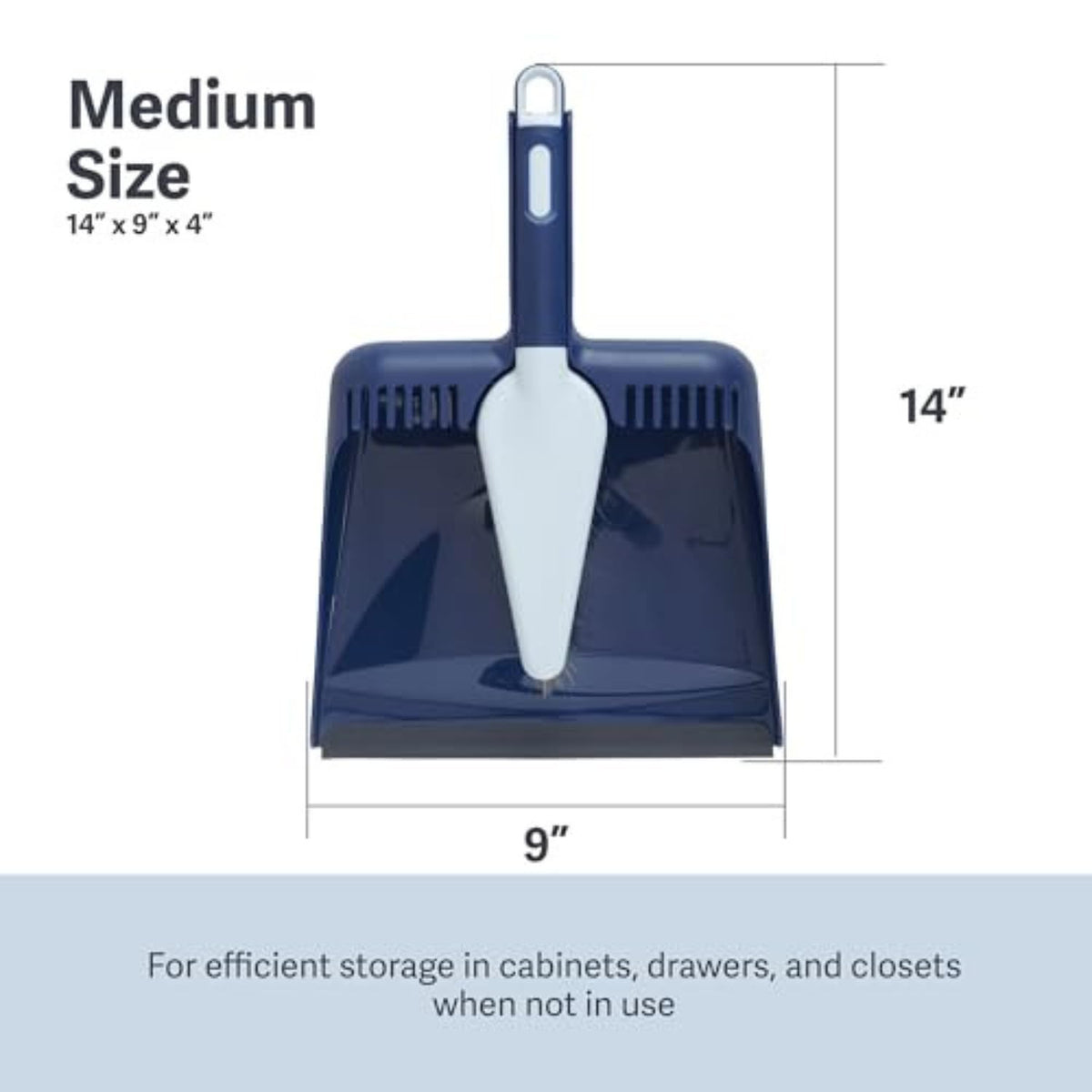 Wayclean Handheld Angled, Medium, Grey Dustpan and Brush Set, Green and Taupe