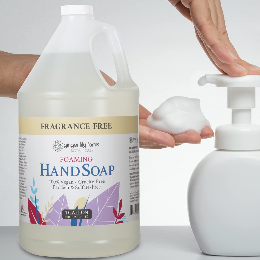 Botanicals Foaming Hand Soap, 128oz, Fragrance Free