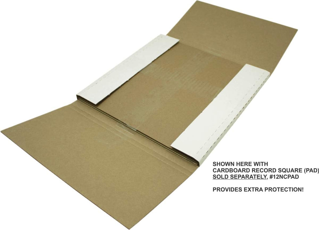 (25) White Vinyl Record LP Shipping Mailer Boxes - Holds 1 to 3 12" Records - Adjustable Height - STRONG 32 ECT