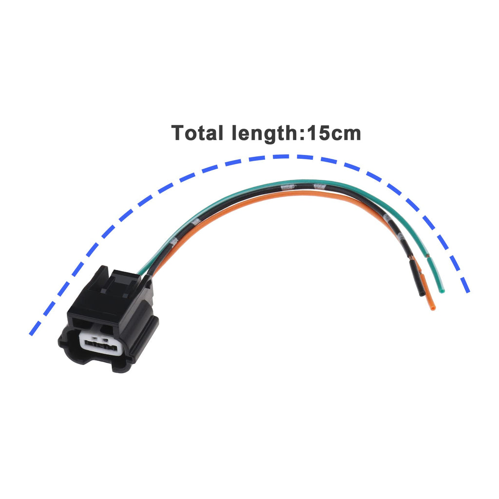 ECSiNG 3 Pin PDC Parking Sensor Plug Connector Wire 56431345 Compatible with Audi Compatible with Renault 3 Pin Car Parking Sensor Plug Wire Harness 15cm