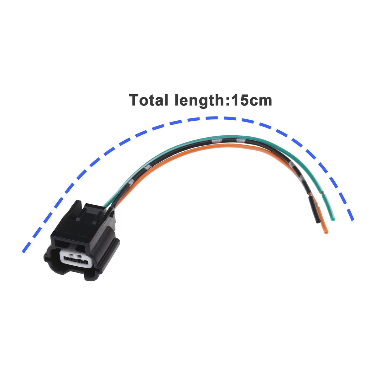 ECSiNG 3 Pin PDC Parking Sensor Plug Connector Wire 56431345 Compatible with Audi Compatible with Renault 3 Pin Car Parking Sensor Plug Wire Harness 15cm