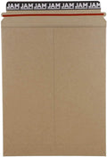 Stay-Flat Photo Mailer Envelopes with Peel & Seal Closure - 9 x 11 1/2 - Brown Kraft - 6 Rigid Mailers/Pack