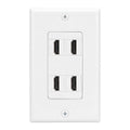 HDMI Wall Plate 4 Port HDMI Wall Outlet Faceplate HDMI Jack Panel
