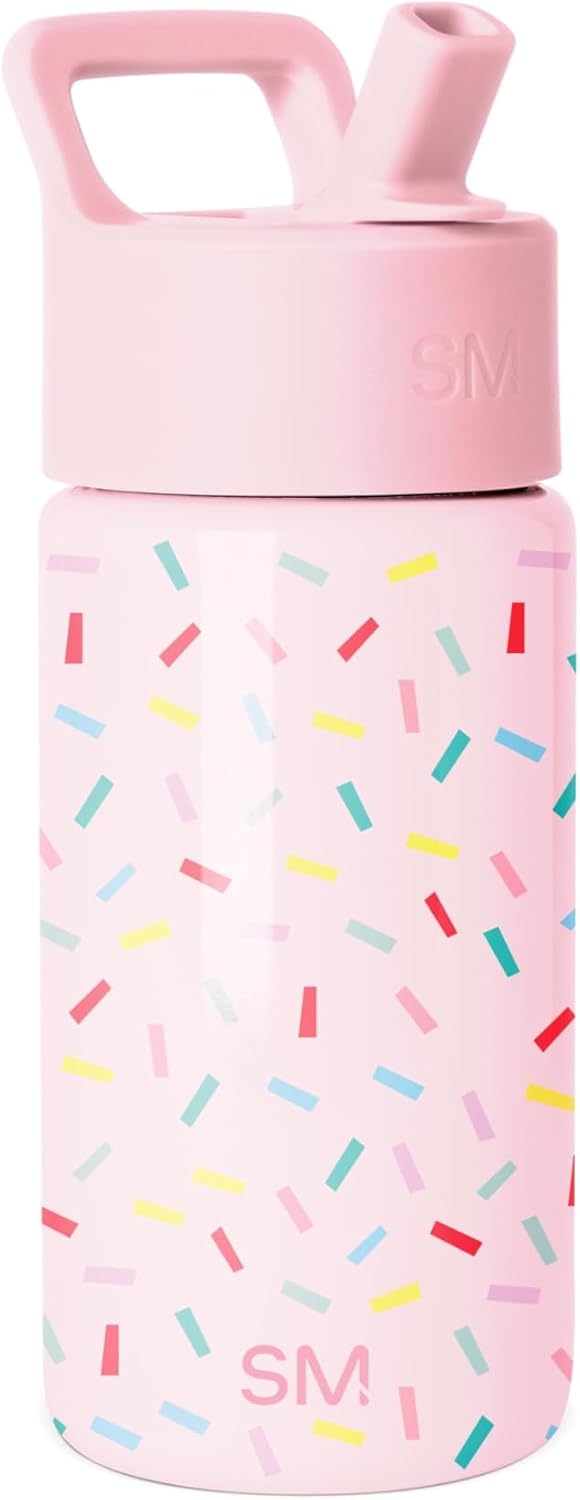 Kids Water Bottle & Toddler Cup | 14oz | Confetti | Insulated Stainless Steel Toddler Water Bottle, Kids Tumbler with