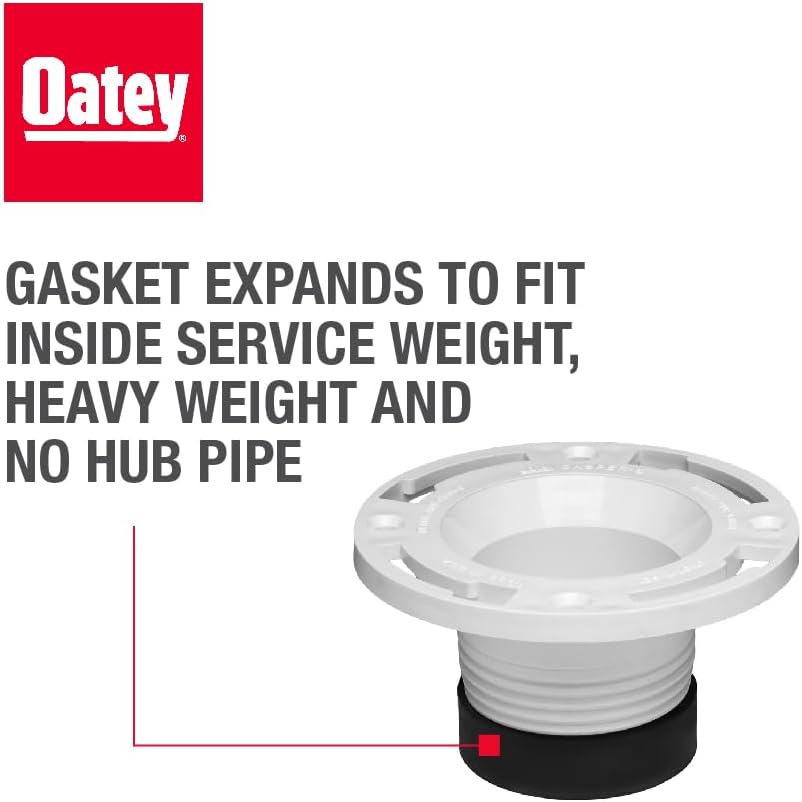 Oatey 3 in. PVC Twist-N-Set Closet Flange