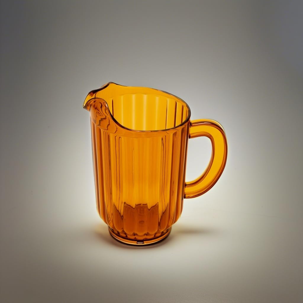 G.E.T. 60 oz Amber Plastic Pitcher with Handle