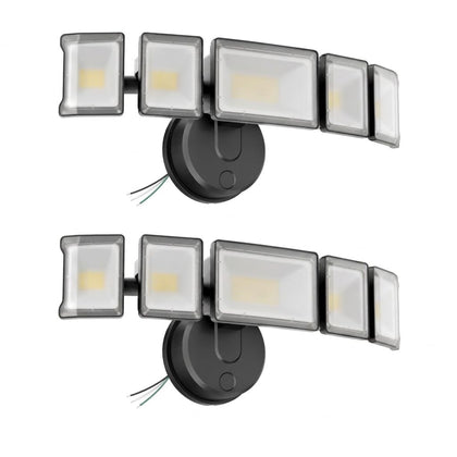 130W Flood Light Outdoor 2 Pack, Switch Controlled LED Security Lighting 13000LM, 6500K Outside Floodlight with 5