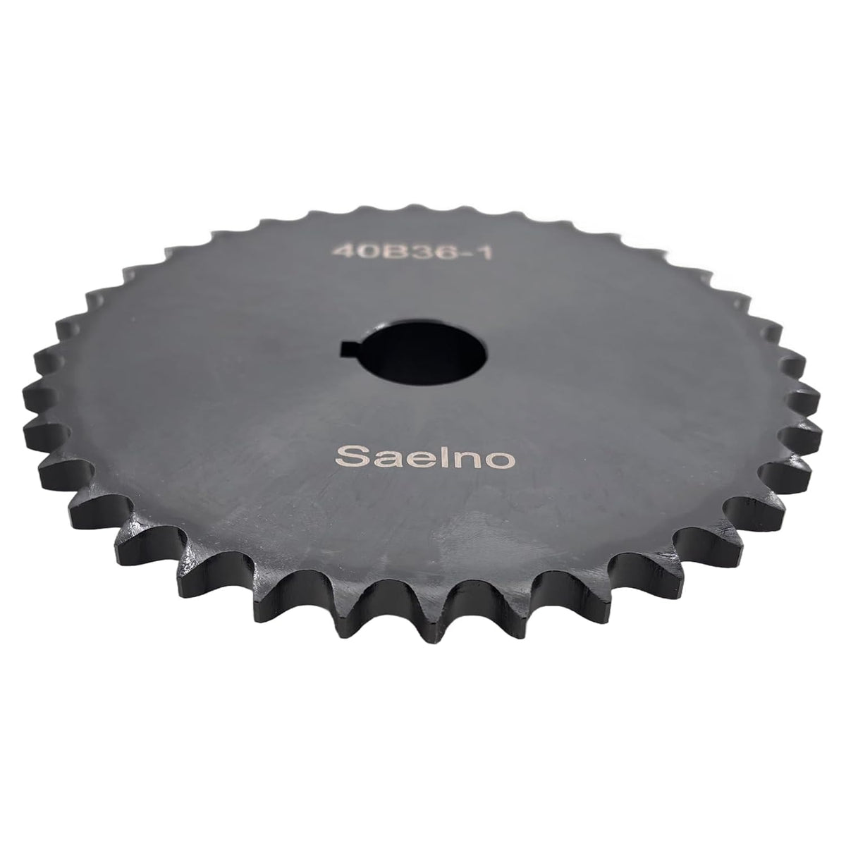 #40 Roller Chain Sprocket Type B 1 inch Bore 36 Tooth, Hardened Antirust 1045 Steel Drive Sprockets 40B36-1