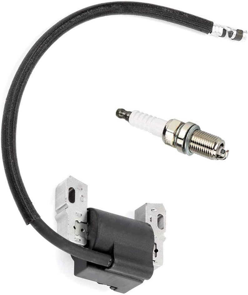 591459 Ignition Coil Magneto Armature + RC12YC Spark Plug Compatible with Briggs and Stratton