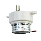 CHANCS Plastic Gearmotors JS-30 DC 6V 15RPM Double Flat Shaft Gear Electric DC Motor Low Speed for Rotating Mechanisms