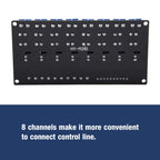 8 Channels Solid State Relay Module DC-AC Low Level Trigger Black with