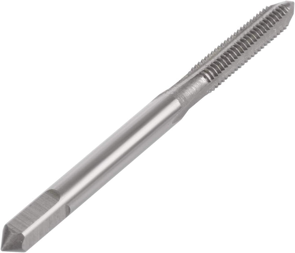 M3 x 0.5mm Tap Machine HSS Metric Right Hand Thread 3 Straight Flute Taps Taper and Plug, 4Pcs