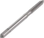 M3 x 0.5mm Tap Machine HSS Metric Right Hand Thread 3 Straight Flute Taps Taper and Plug, 4Pcs