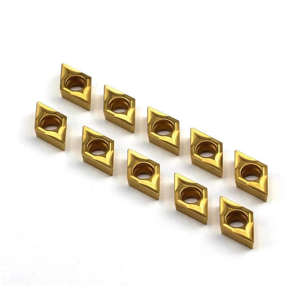 OSCARBIDE Carbide Inserts DCMT070204/DCMT21.51 Turning Inserts 10Pcs