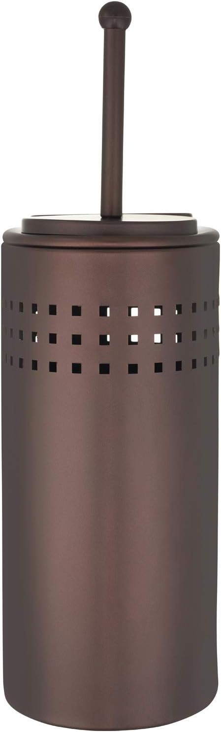 Toilet Brush and Plunger Set with Holder, Modern Oil Rubbed Bronze Bathroom Accessories Toilet Plunger and Toilet