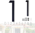 16 Inch Modern House Numbers for Outside,Black Floating House Numbers (1) | Waterproof Large Address Numbers With