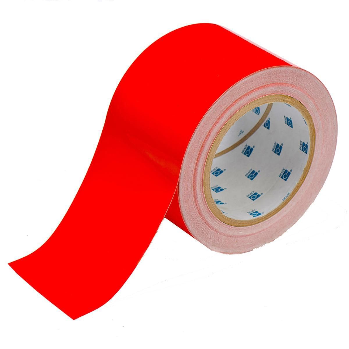 Floor Marking Tape, Vinyl, 3 in W., 100 FT L., 0.004 in Thickness