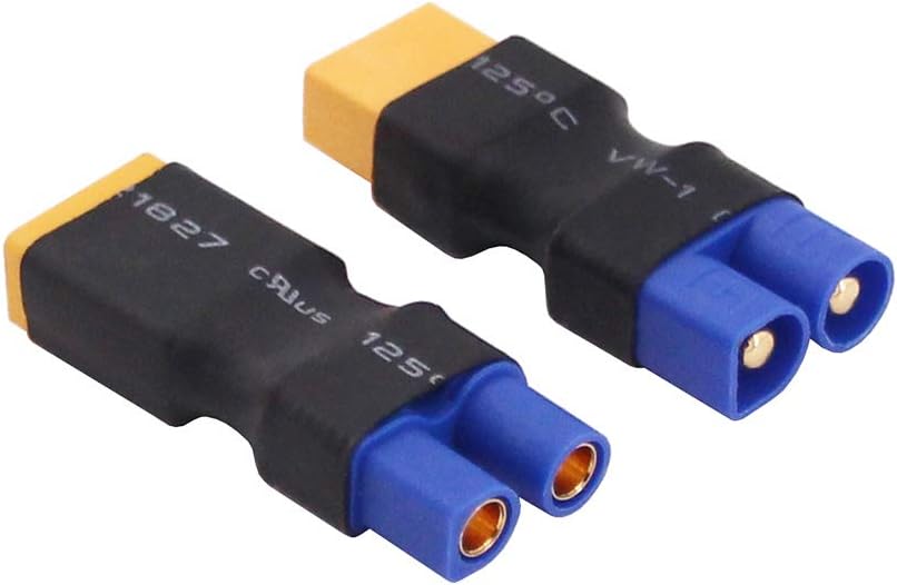 4pcs No Wires Connector: XT60 XT-60 to EC3 Style Male Female Connector Adapter(C156-4)