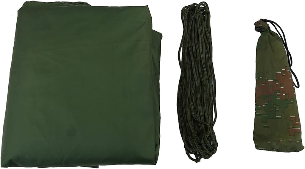 Outdoor Tent Shelter, Portable Tent Tarp, Water Proof Tents Tarp for Camping Hiking Fishing (Green)