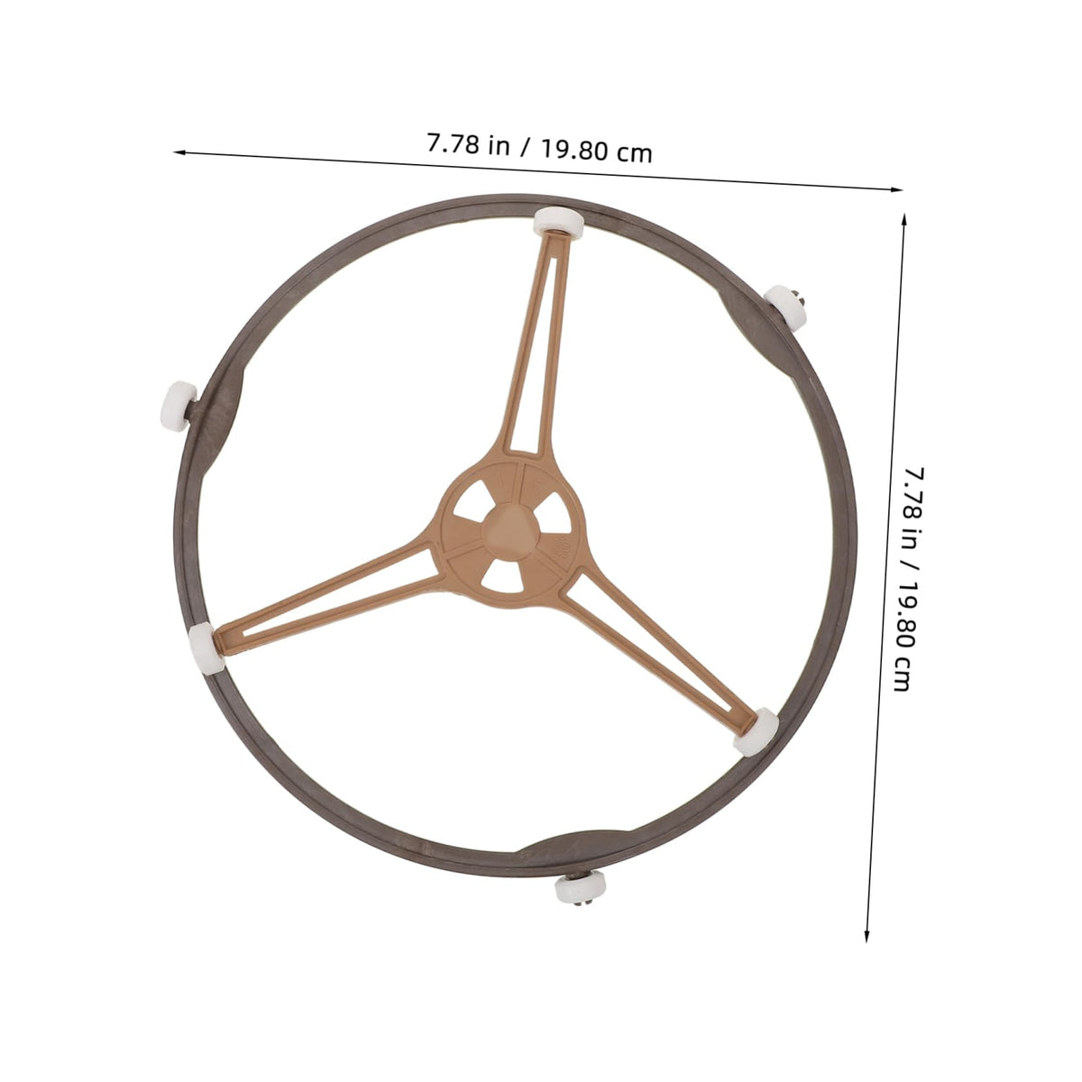 Turntable Roller Ring Support Wheels, Iron Plate Holder Replacement