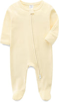 Baby Newborn Sleepers 100% Cotton Footie Pajamas Neutral
