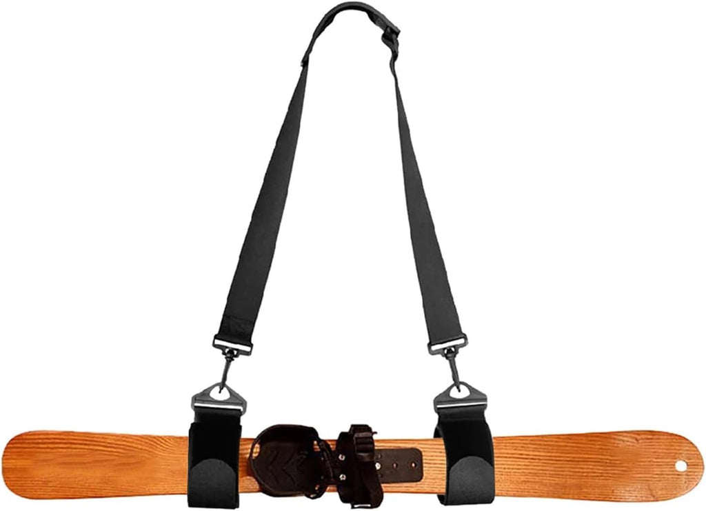 Easy Ski Sleds Transport Strap Attachments for Skis Snowboards Adjustable Shoulder Strap Winter Sports Equipment