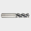YG-1 28595 Carbide Alu-Power Square End Mill, 3 Flute, 45 Degree Helix, Regular Length, Uncoated Finish, 3-1/2" Length, 5/8"