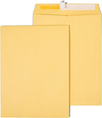 9x12 QuickStrip EasyClose Catalog Envelopes, Brown Kraft, 100ct