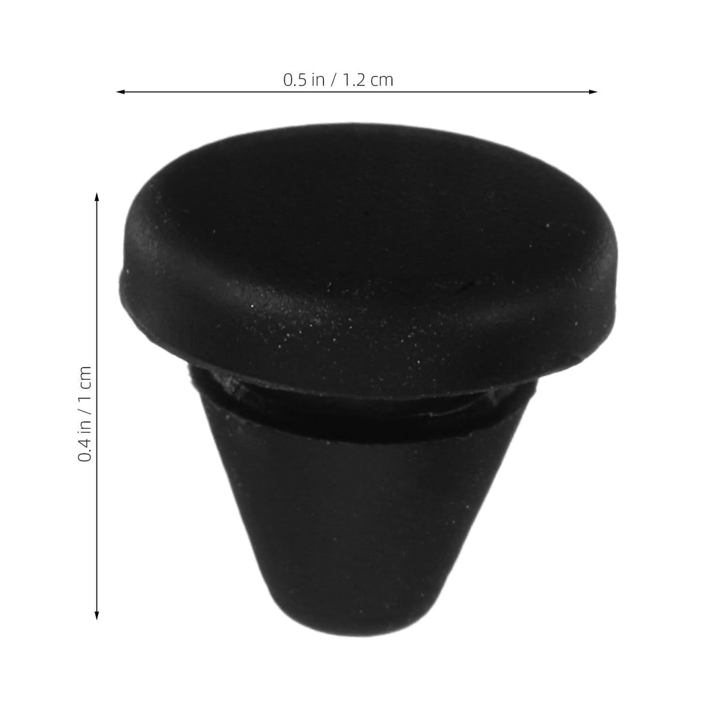 15pcs Black Silicone Stove Grate Feet for Oven Racks, Snap-in