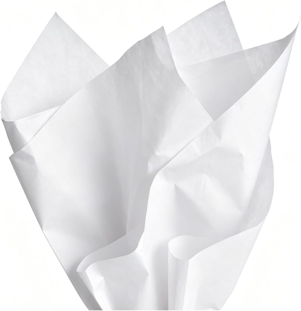 White Tissue Paper, 60 Sheets, 26 x 20 Inches, Gift Bags & Wrapping