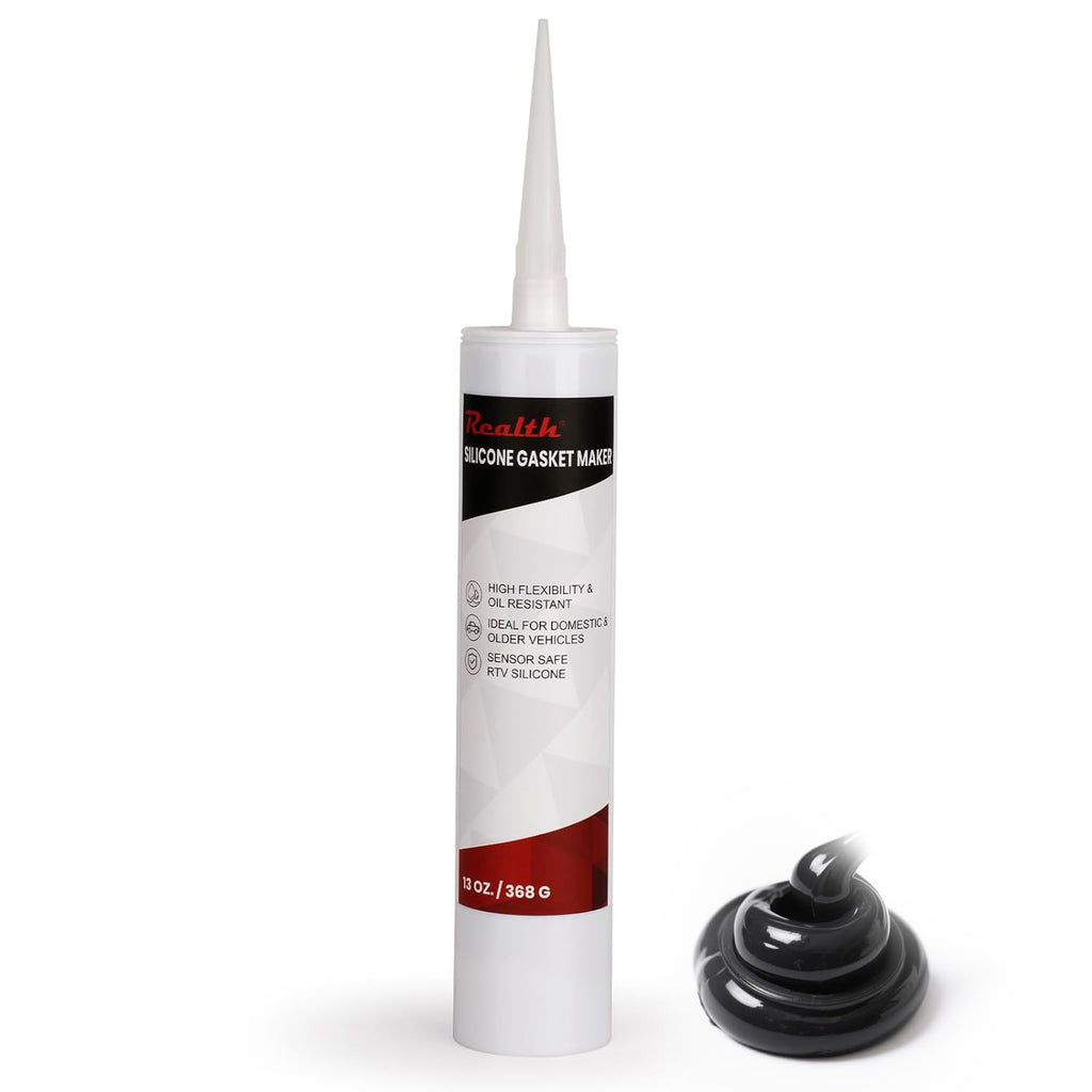 RTV Silicone Gasket Maker Black, High Temperature Gasket Sealer 13 Oz.