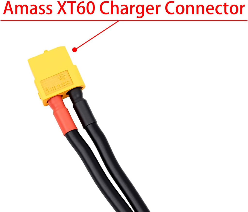 1PC 600mm 2S XT60 Lipo Battery Charging/Balance Cable Leads with 4mm/5mm Bullet Connector