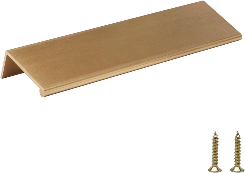 4 Pack 5" Cabinet Pulls Champagne Bronze Finger Pulls for Cabinets