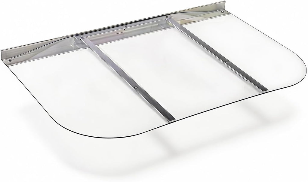 Clear Polycarbonate Large Egress Window Well Cover Sloped 54" W x 38" L