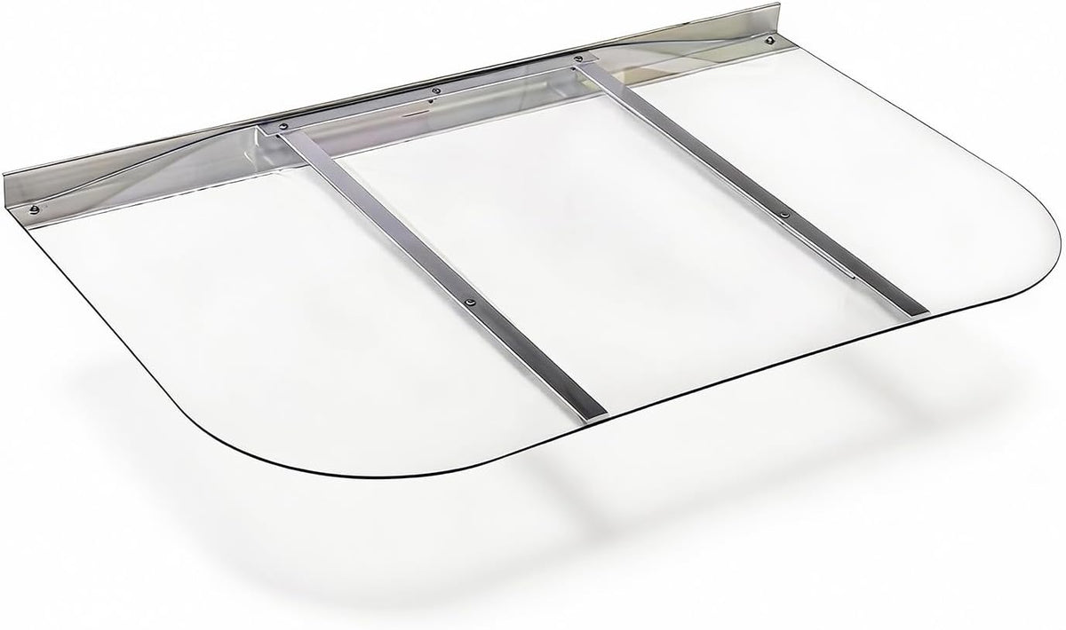 Clear Polycarbonate Large Egress Window Well Cover Sloped 54" W x 38" L