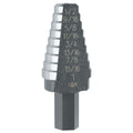 IRWIN Tools UniBit 3/16-Inch to 1/2-Inch Step-Drill Bit, 1/4-Inch Shank (10232), Steel